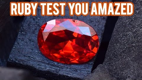 How to test dyed ruby at home | GEMS CREST |