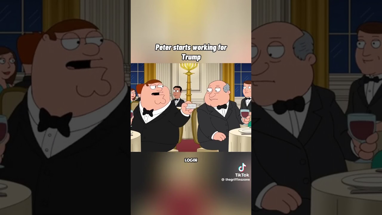 Peter starts working for Trump 😁 🍿 Family Guy 