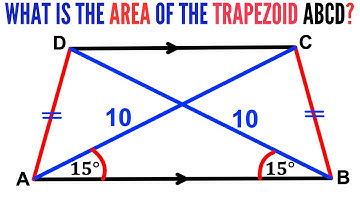Can you find area of the Trapezoid ABCD? | (Trapezoid) | (Trapezium) | #math #maths | #geometry