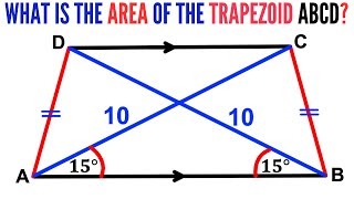 Can you find area of the Trapezoid ABCD? | (Trapezoid) | (Trapezium) | #math #maths | #geometry