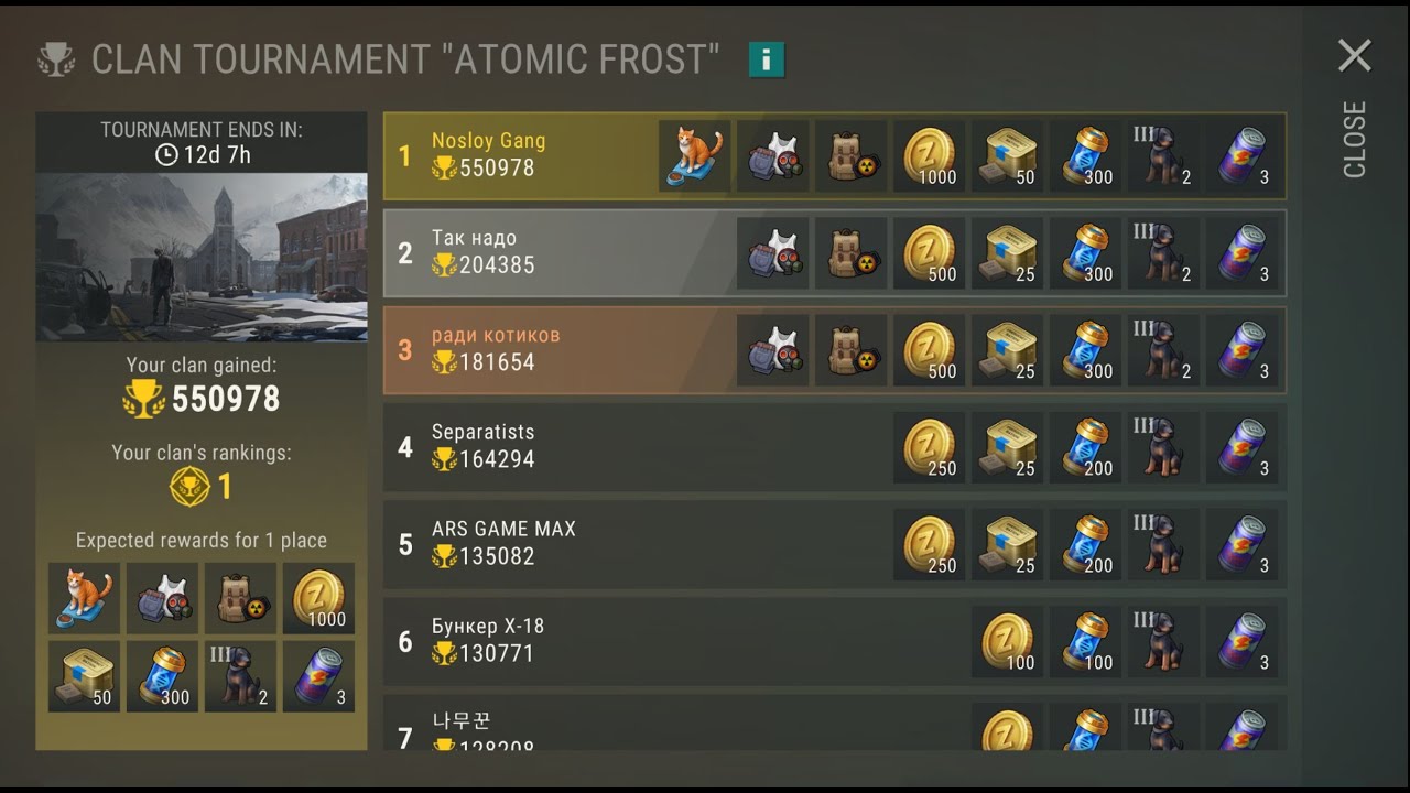 TOP 1 CLAN TOURNAMENT - Last Day on Earth: Survival