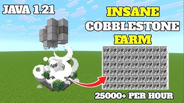 Unlimited Cobblestone Farm in Minecraft 1.21 Java – Easy Auto Generator!
