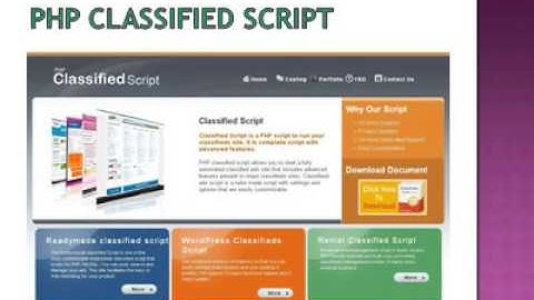 php classifieds script