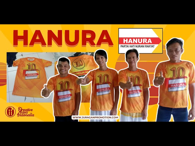Proses Produksi Kaos Partai Hanura Creative IDea Indonesia