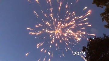 2018 vs 2019 excals // World Class Fireworks Excalibur canister shells