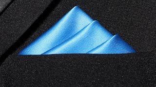 How To Fold a Pocket Square  Three Stairs Fold