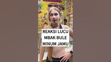 Pertama Kali Mbak Bule Minum Jamu! Reaksinya Lucu Banget 😂