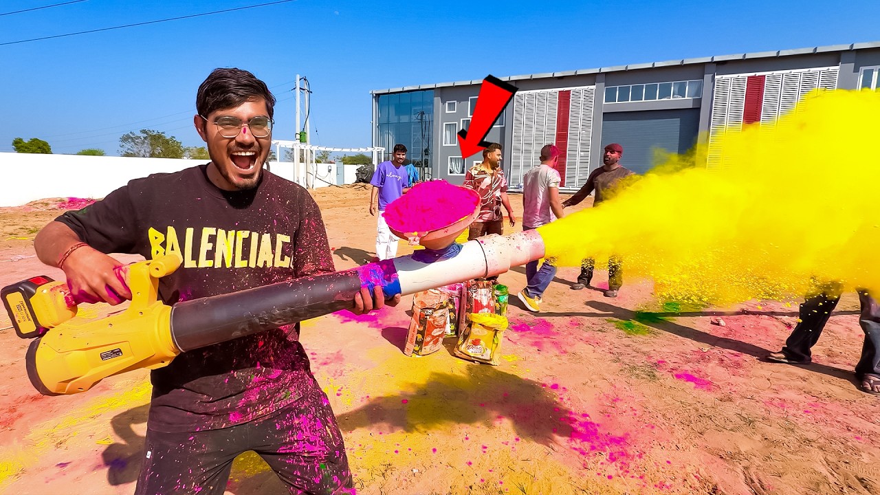 We Made Powerful Holi Colour Thrower🔥| इसके आगे कोई नहीं टिक पाएगा 