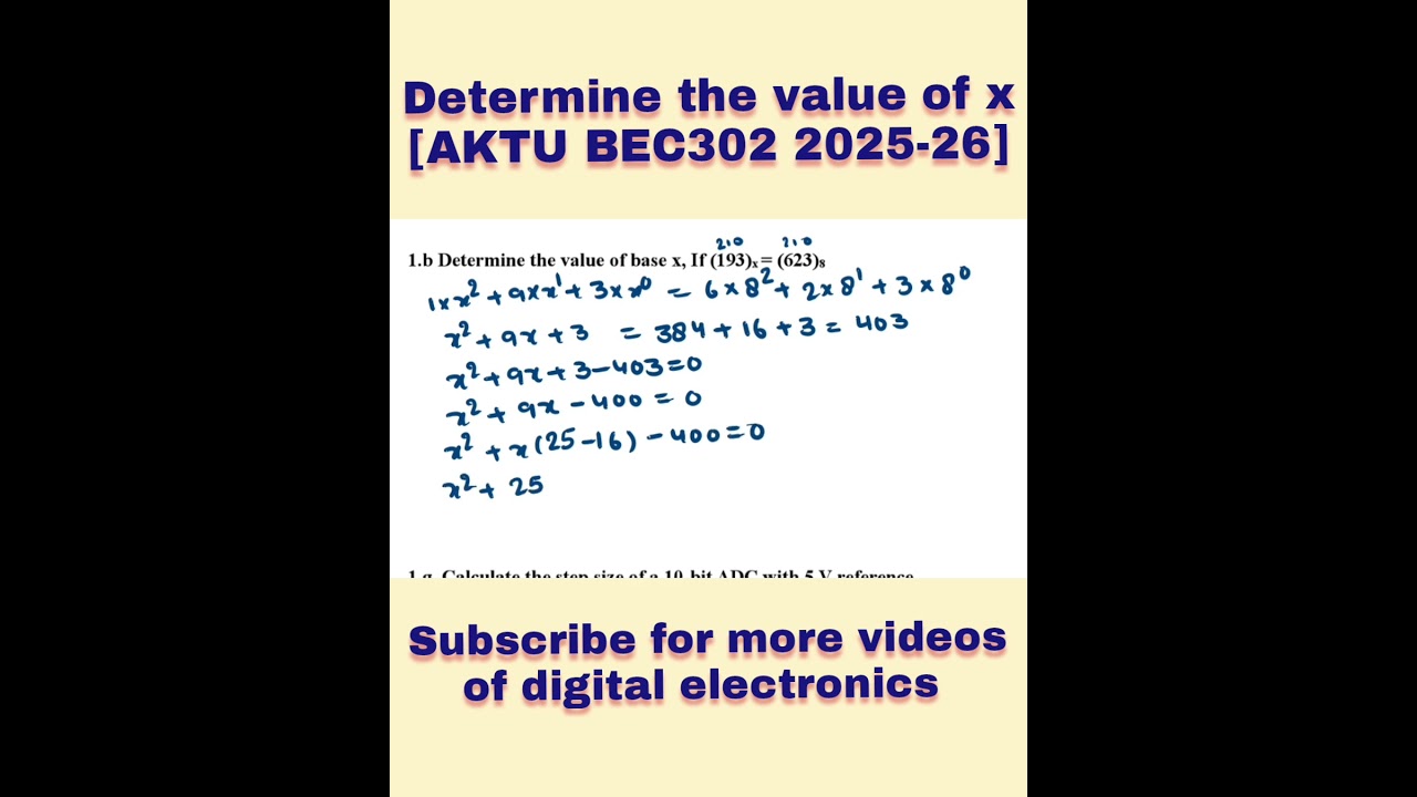 find the value of x | Find the redix of given number system | (193