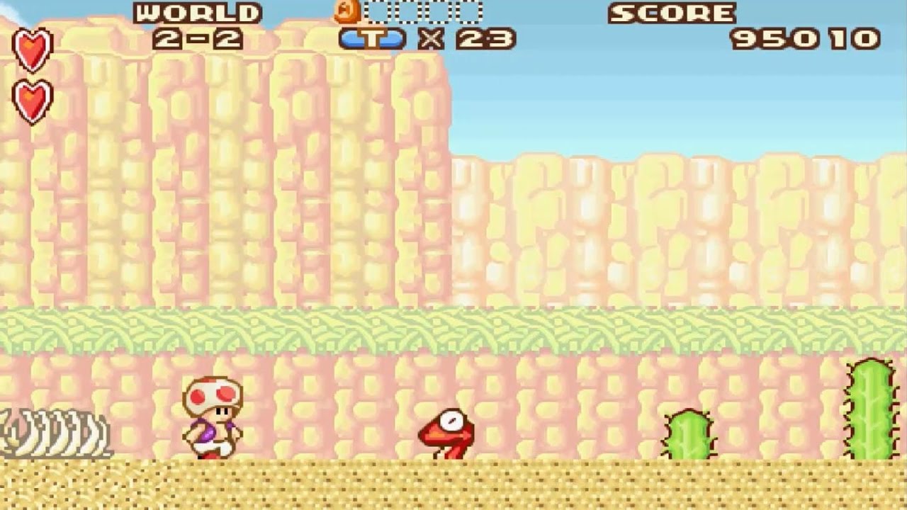 Super Mario 2 (Game Boy Advance) World 2 (Super Mario Advance)