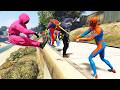 GTA 5: THAT WAS BRUTAL! SPIDER-MAN WITH A BASEBALL BAT vs SUPERHEROES! (Euphoria Physics) Ep.09
