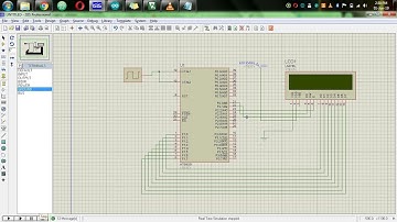 8051 Interfacing with LCD simulation on proteus