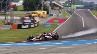 🎬 F1 24 – Haas 2025 Livery Hotlap at Barcelona | Onboard POV 🇪🇸🔴⚪