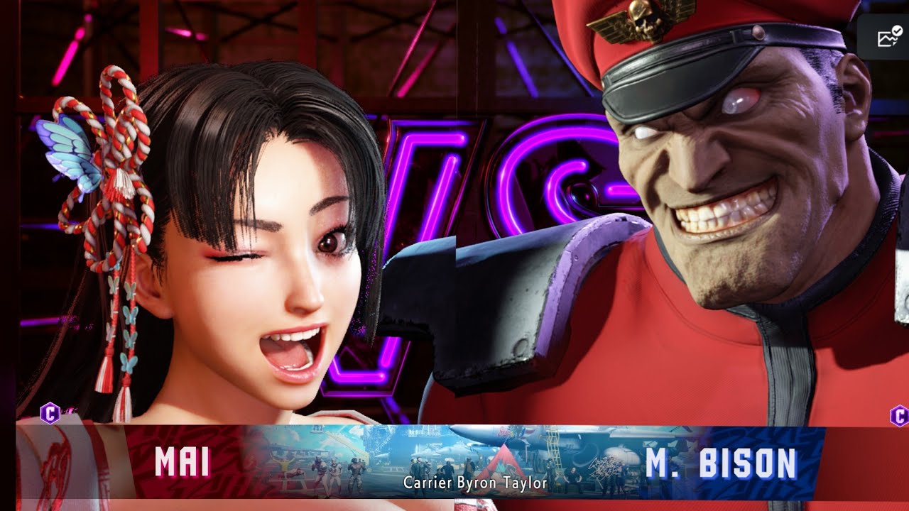Street Fighter 6 Mai shiranui vs M Bison