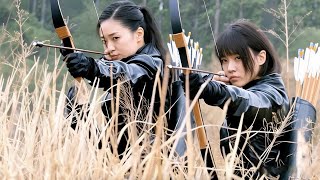 【抗日電影】箭神姐妹六箭雙殺日軍頭目，神箭大殺四方，日軍抱頭鼠竄 ！🔥抗日 MMA | Kung Fu