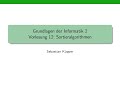 Informatik 2: Effiziente Such- und Sortieralgorithmen erklärt 📊