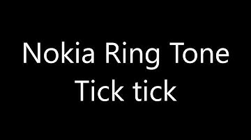 Nokia ringtone - Tick tick