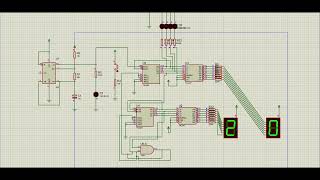 Simulasi Counter 2 Digit Menggunakan 74LS90 dan 74LS47