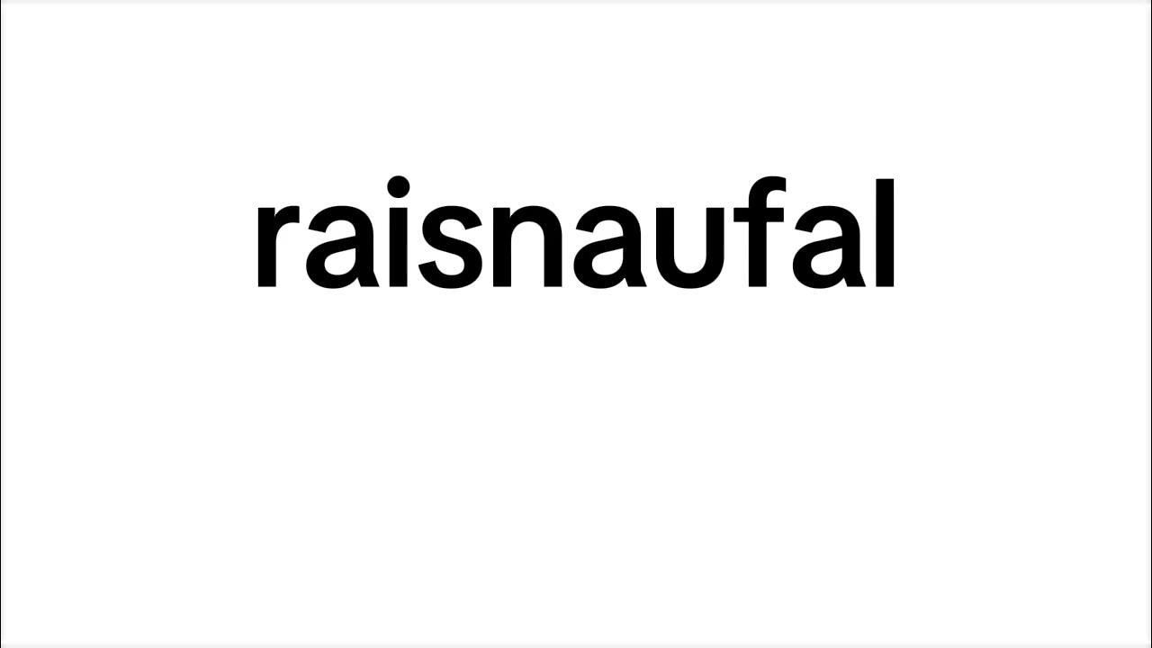 raisnaufal babi & bodoh