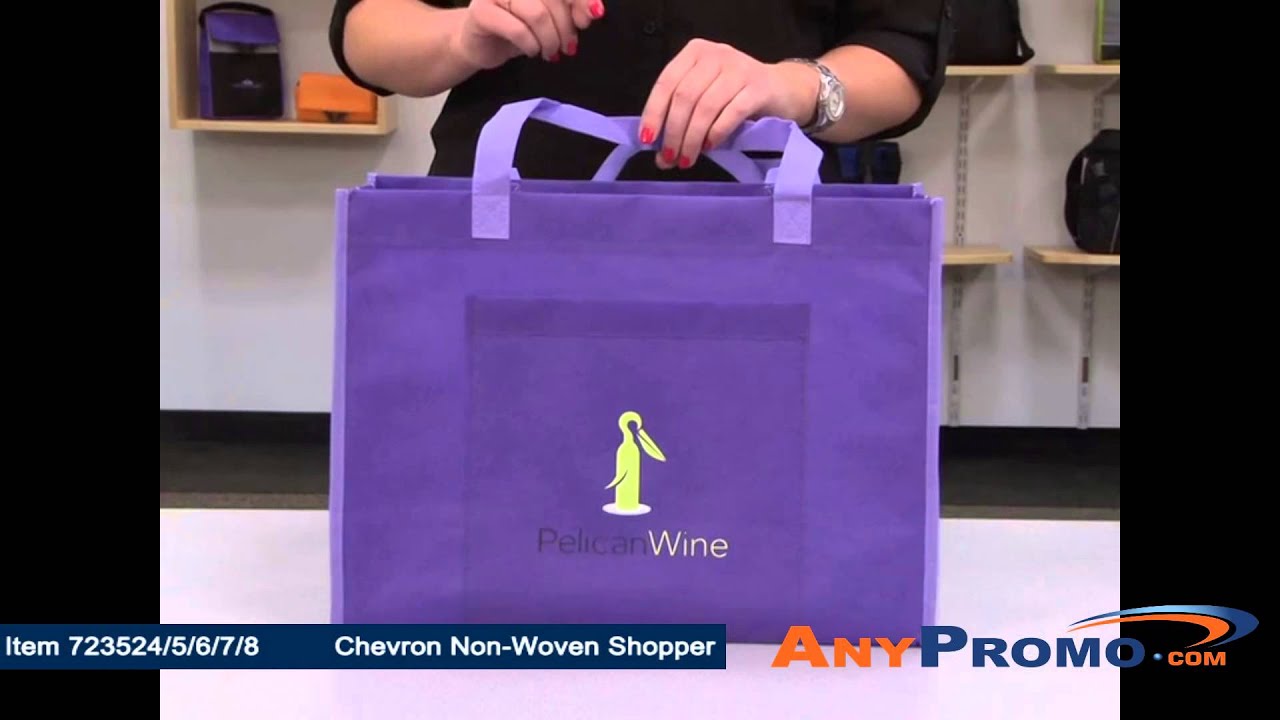 Promo Product Review: Chevron Non-Woven Shopper| AnyPromo 723524 723525 723527 723528
