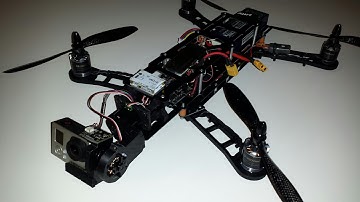 QAV400 FFG 2 Axis Alexmos Gimbal Test 2 - Gopro3+ Black