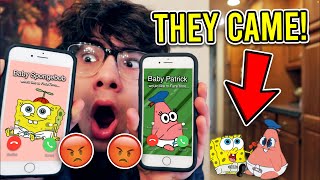 DO NOT FACETIME BABY SPONGEBOB AND BABY PATRICK AT THE SAME TIME!! *THEY CAME TO MY HOUSE*