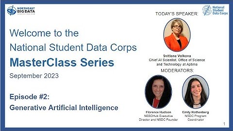 NSDC Masterclass: Generative Artificial Intelligence by Svitlana Volkova