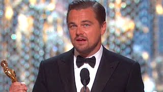 LEONARDO DICAPRIO WINS OSCAR 2016 FOR THE REVENANT! (HIS SPEECH IS GREAT)