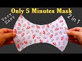 (All Sizes) Face Mask Sewing Tutorial - How To Make Easy Face Mask At Home - DIY Cloth Face Mask