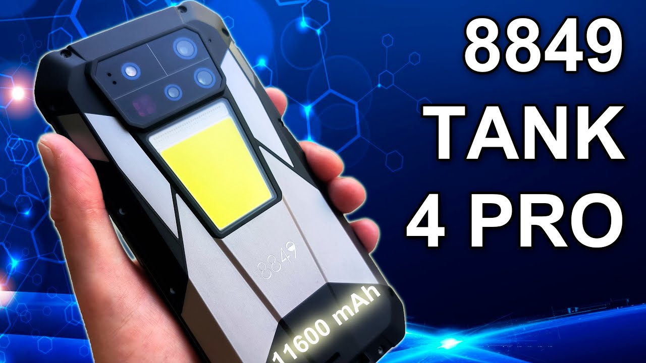 8849 TANK 4 PRO - Защищенный смартфон с проектором, камерой ночного ...