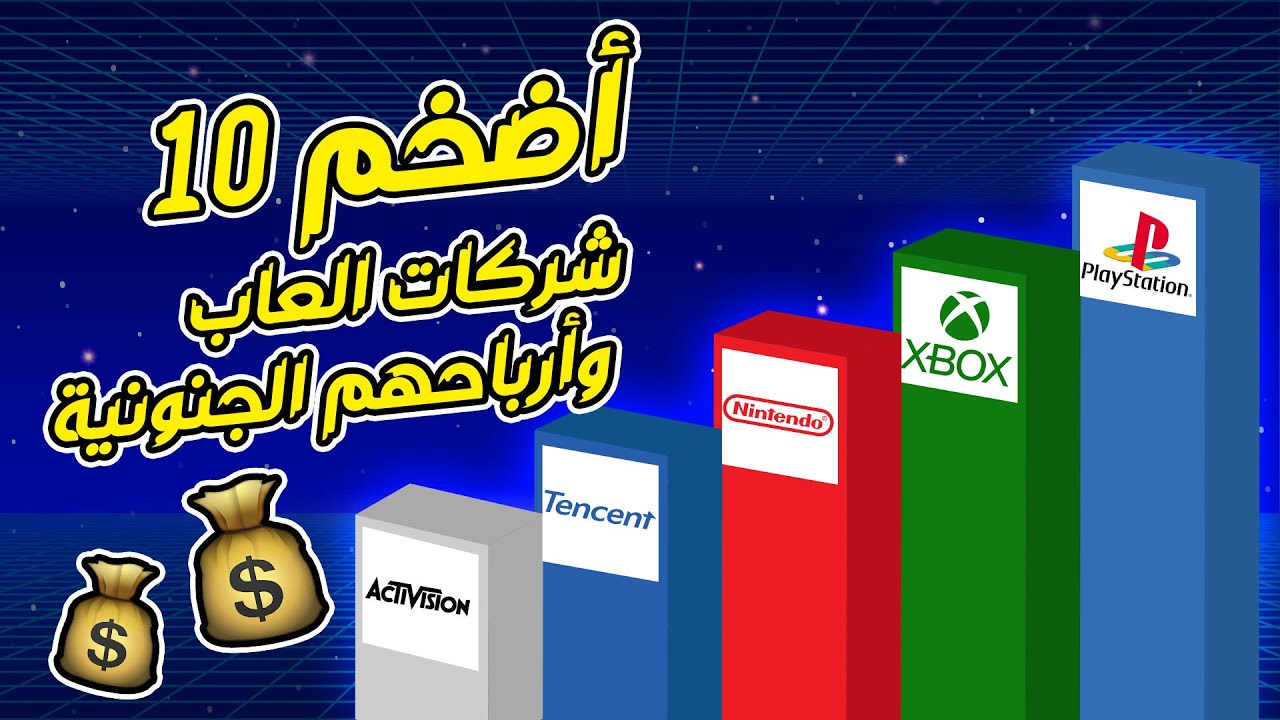 أضخم 10 شركات العاب وارباحهم الجنونية 💰