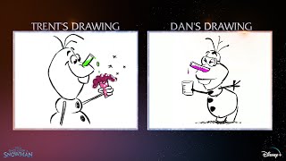 Olaf Draw-Off L Once Upon A Snowman L Disney+