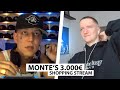 Justin reagiert auf Montes neuen 3000€ Shopping Stream.. | Reaktion