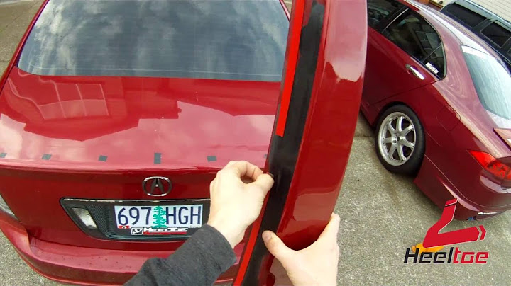 How to install parts with 3M-VHB Tape, featuring ATLP CSL-Style Spoiler