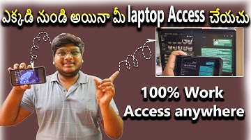 how to access laptop from mobile/access laptop files from android phone/Chrome Remote Desktop telugu