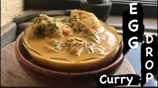 Egg Drop Curry Recipe. Broken Egg Curry Recipe. Goan Egg Drop Curry. Easy Egg Indian Curry