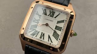 Cartier Santos-Dumont WGSA0083 - Jade Dial Rose Gold Hands-On Review & Features Overview
