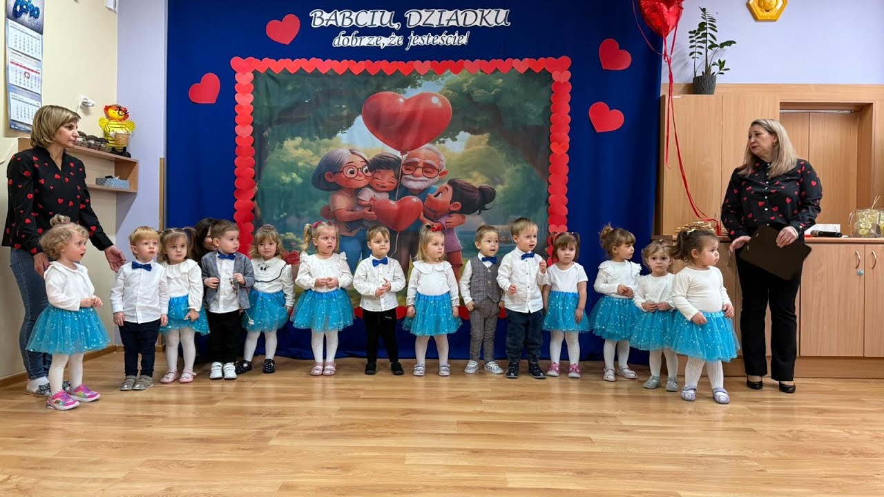 Dzień Babci i Dziadka w grupie Motylki, Biedronki i Pszczółki
