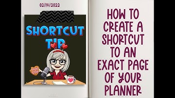 Using ZoomNotes-How To Create A Shortcut To An Exact Page Of Your ZoomNotes Planner