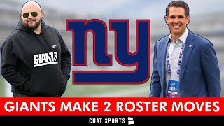 🚨 New York Giants Make 2 Roster Moves | Giants News