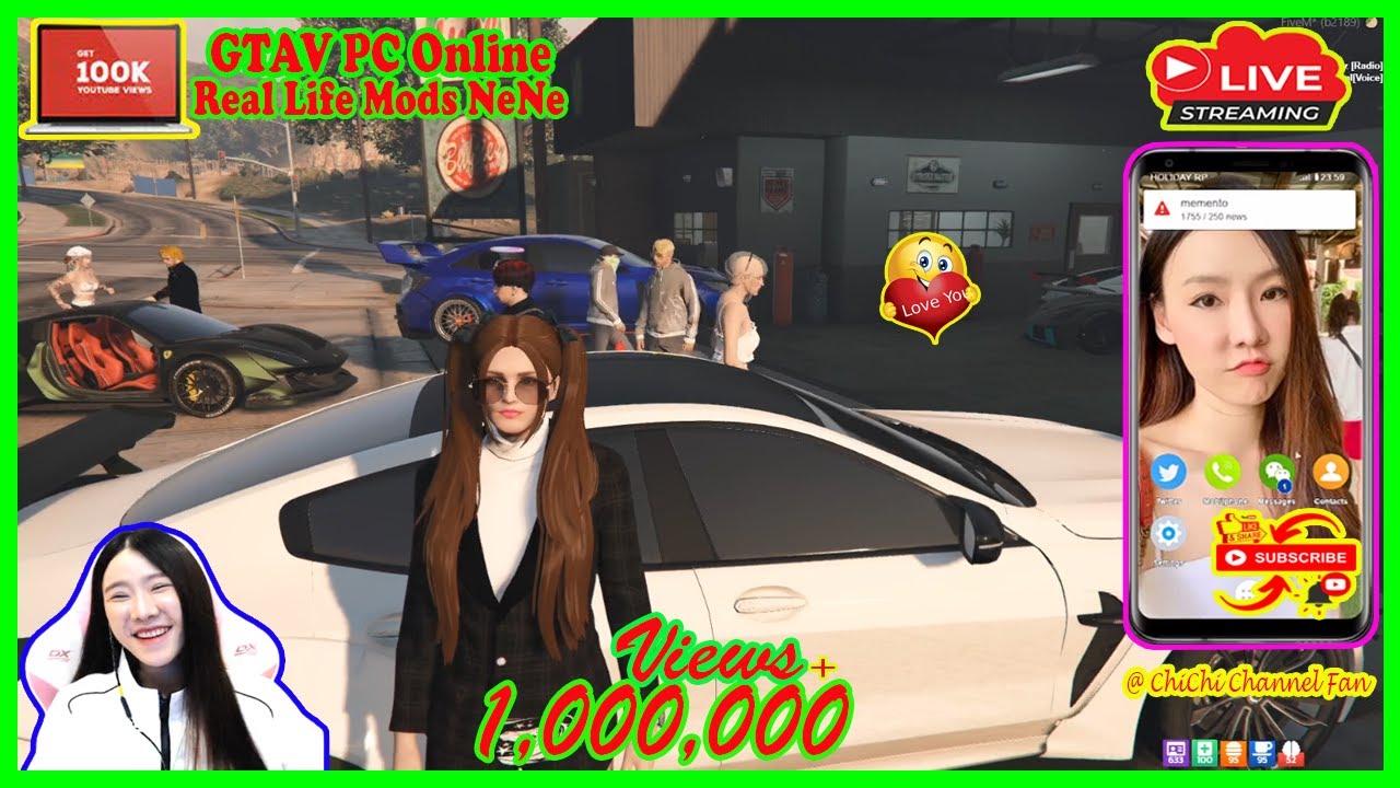 GTA Holiday นู๋คิดถึงพี่ - EP 370 ►GTAV PC Real Life Mods NeNe l GTA5 Roleplay ►ChiChi Channel Fan