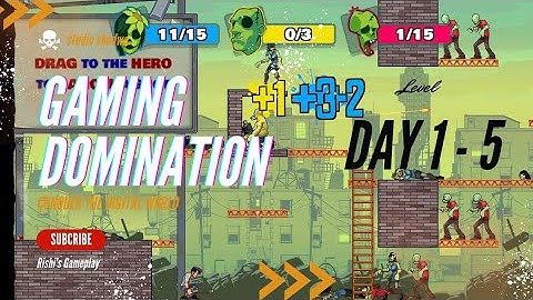 Stupid Zombies 3 Gameplay: Levels 1-5 Walkthrough - Zombie Apocalypse Unleashed!