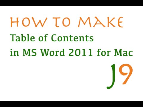 table of contents in word 2011 for mac table of contents in word 2011 for mac