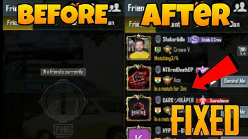 How to fix No Friends showing GLITCH in PUBGM? | 0.19.0 | 1min | CYxVIDAL MOBILE |