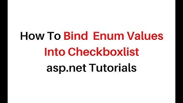 Bind Enum To Checkboxlist In c# asp.net