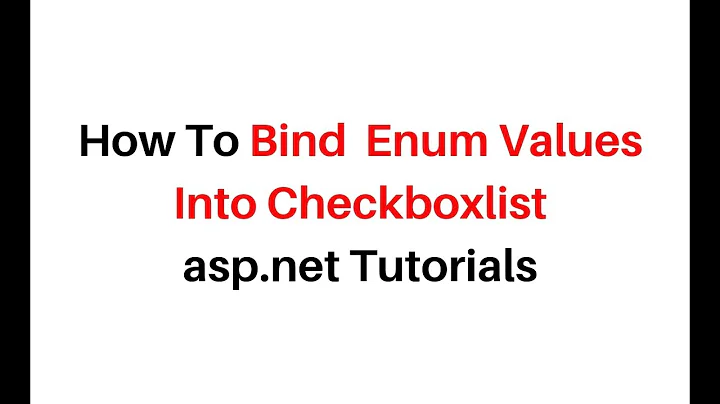 Bind Enum To Checkboxlist In c# asp.net