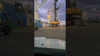 Liebherr LHM 550 Tauranga NZ offload