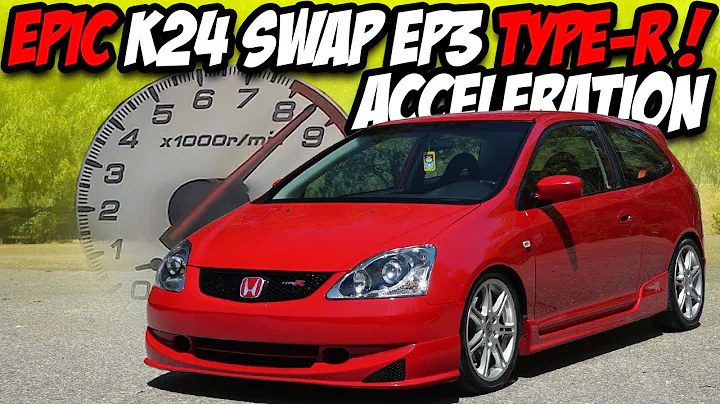 HONDA CIVIC TYPE R EP3 K24 SWAP / 100-200 Km/h Autobahn Acceleration / Epic VTEC Exhaust Sound !