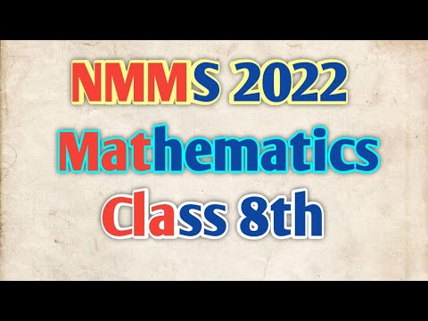 NMMS Math Questions Class 8 - YouTube