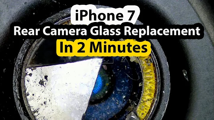 iPhone 7 Broken Rear Camera Glass Replacement in 2 minutes
